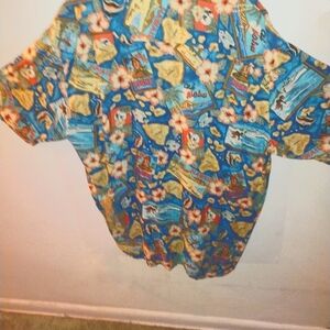 Genuine Hawaiian Shirt - Blue and Multicolor